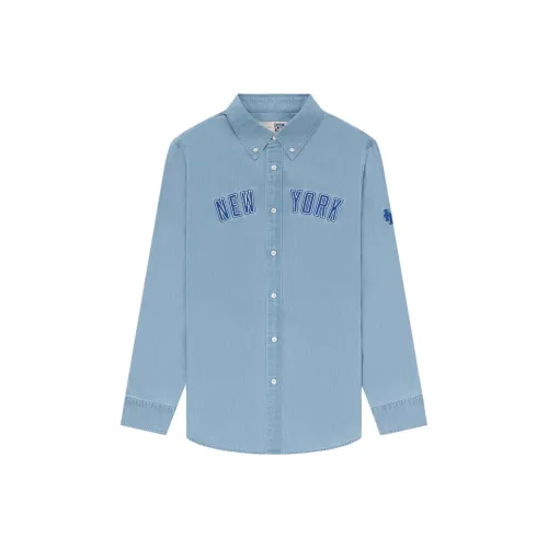 AIME LEON DORE x New York Metropolitan Коллаборация New York Metropolitan Коллаборация SS24 Рубашка Unisex Light Синий