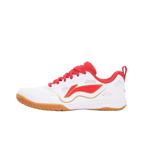 LINING Обувь для настольного тенниса Низкий топ Белый Красный Унисекс