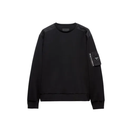 PRADA SS25 Толстовка Мужской Черный