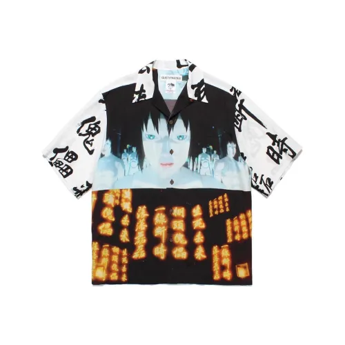 WACKO MARIA x GONGKEJIDONGDUI 2 LIANMINGKUAN SS24 Рубашка Унисекс Белый