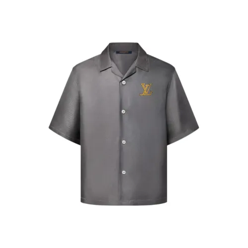 LOUIS VUITTON FW24 Рубашка Мужская Серого цвета