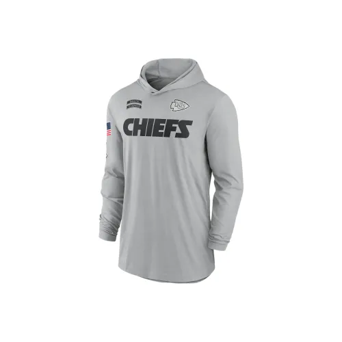 nike Dri FitNFL KANSAS CITY Chiefs Salute To Service Edge Талисман LOCKUP Толстовка Мужской Серый