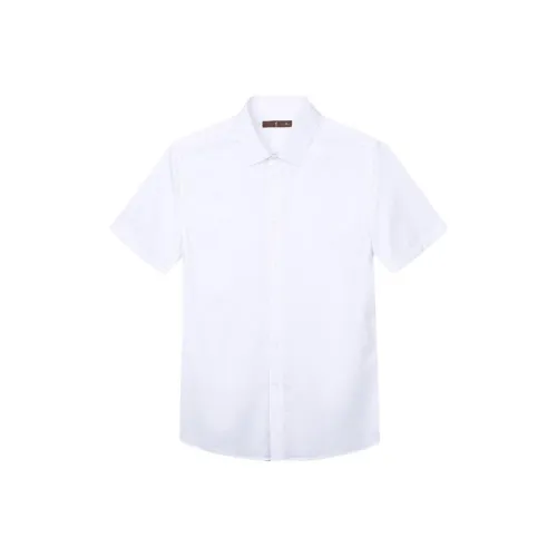 CAIZI Белые Мужские Рубашки