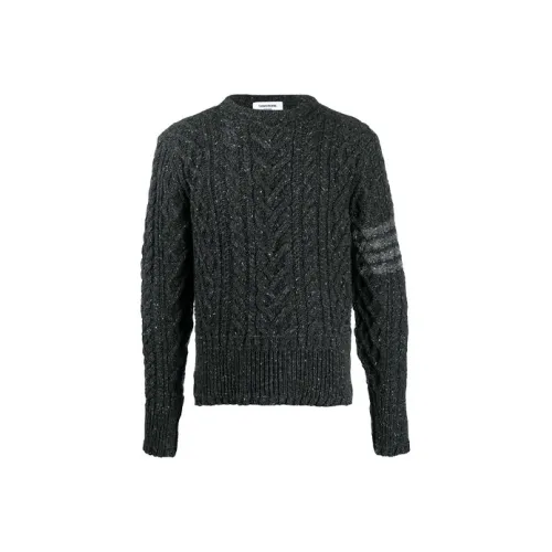 THOM BROWNE Серый Мужской Свитеры