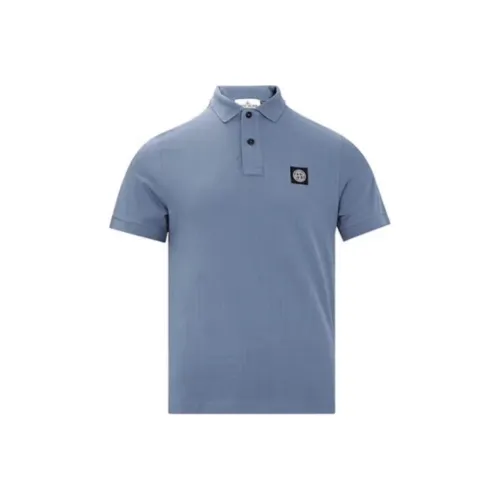 STONE ISLAND Поло Мужское Синее
