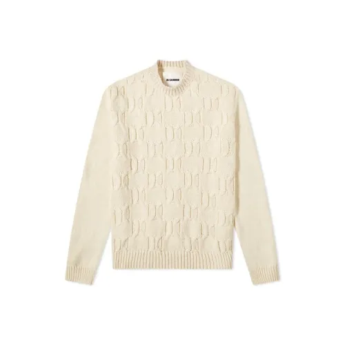 JIL SANDER Айвори Мужские Свитера