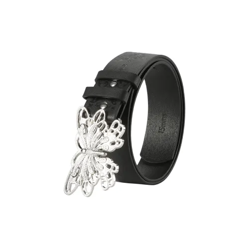 15 MINS Ремни из ПУ (полиуретана) с кожей женские ширина 3,5 см