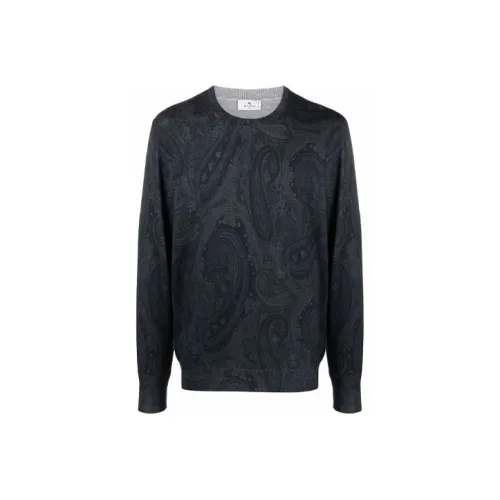 ETRO Черные Мужские Свитера