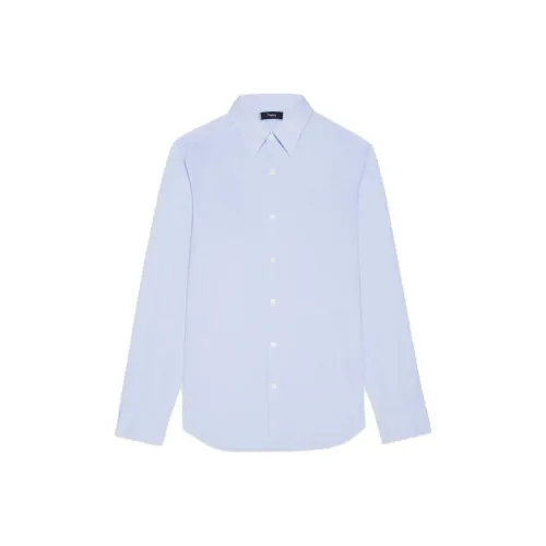 THEORY FW20 Рубашка Мужская Светло-Синяя