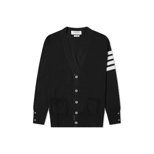 THOM BROWNE Черные Мужские Свитера