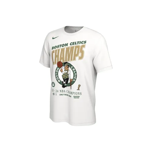 Nike x NBA Стандартная футболка мужская белого цвета