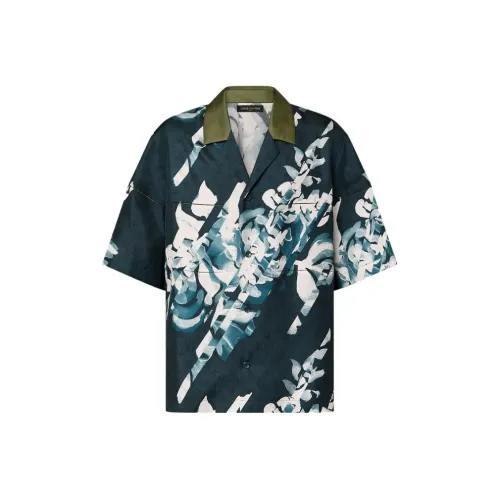 LOUIS VUITTON FW23 Рубашка Мужская Синяя