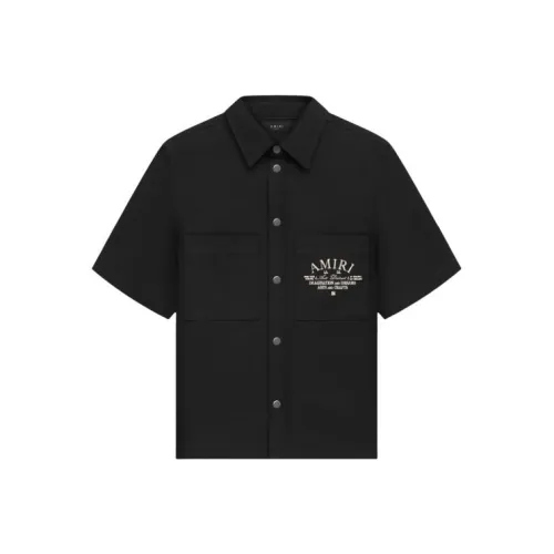 AMIRI Arts District CAMP Рубашка Мужская Черная