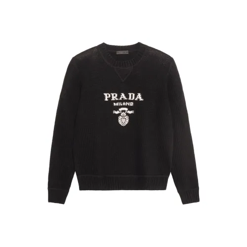 PRADA Мужские черные свитеры