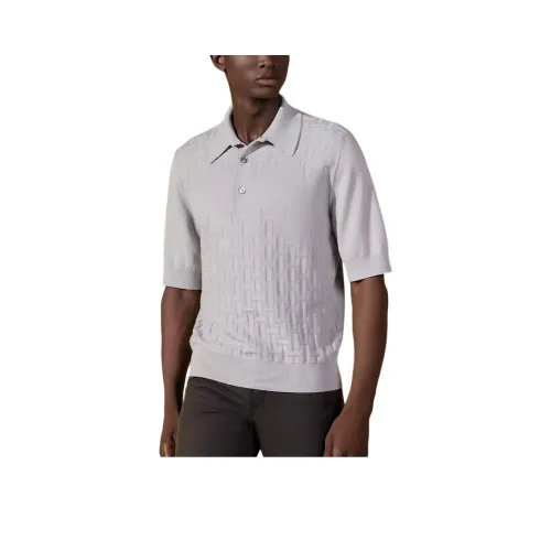 HERMES SS24 Поло Мужское Mist Белый