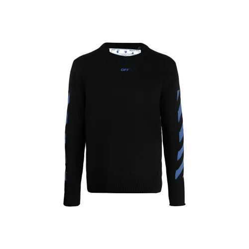 Off Белый SS21 Черный Мужские Свитера