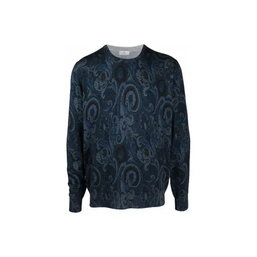 ETRO Мужские Синие Свитера