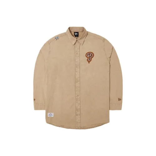 New Era Коричневый Унисекс Рубашки