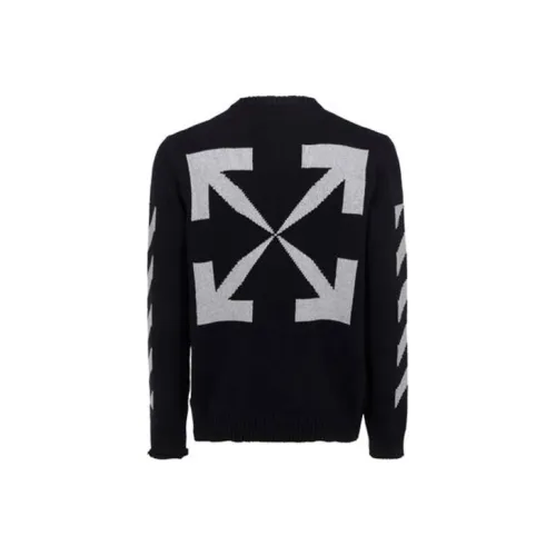 Off Белый SS21 Черный Мужские Свитера