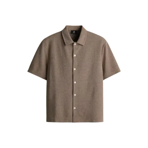 H&M Коричневые Мужские Рубашки