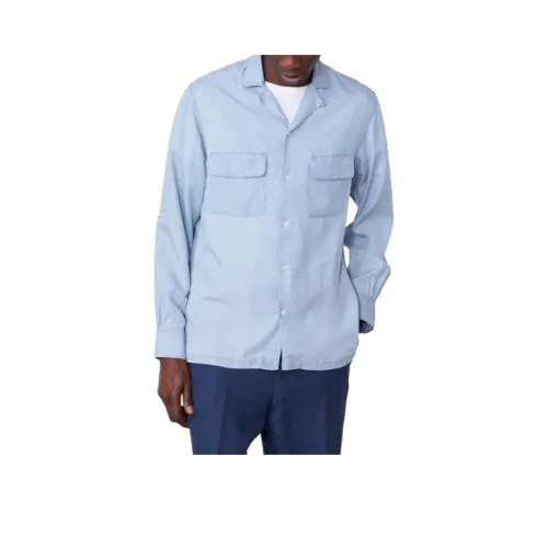 OFFICINE GENERALE Рубашка Мужская Светло-Синяя