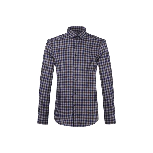 JODOLL Фиолетово-синие Мужские Рубашки