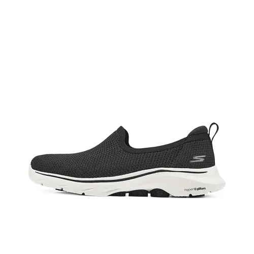 Skechers GO WALK 7 Дышащий и Легкий Низкий Топ Casual Женский Черный Белый