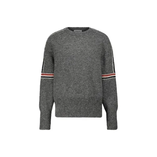THOM BROWNE Carbon Gray Мужские Свитера