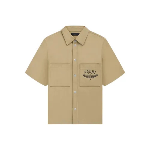 AMIRI Arts District CAMP Рубашка Мужская Хаки