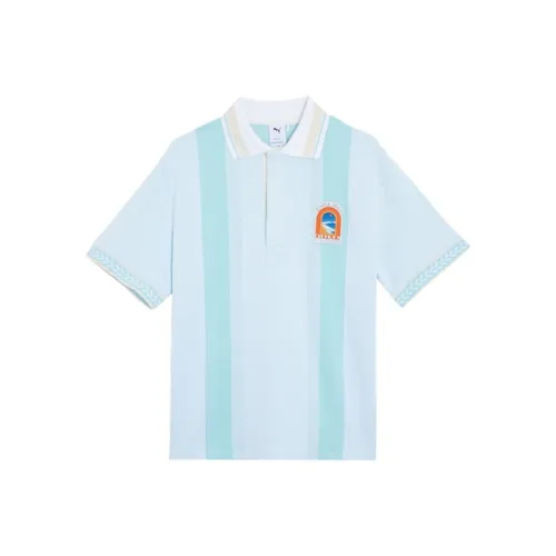 PUMA APRÈSCOURT APRES COURT Короткий рукав Polo Унисекс Белый