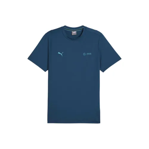 PUMA Mercedes Amg T Рубашка Мужская Синяя Черная