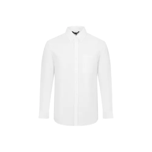 URBAN REVIVO Рубашка Мужская Натуральный Белый