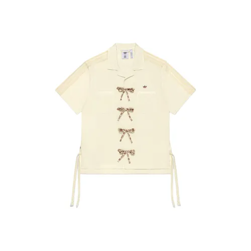 Adidas Originals X CLOT BowlingGender Neutral Рубашка Унисекс Сливочный