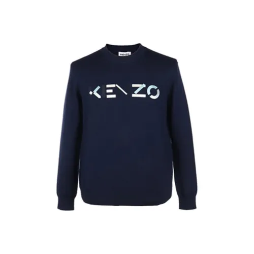 KENZO Морской синий Мужские свитеры