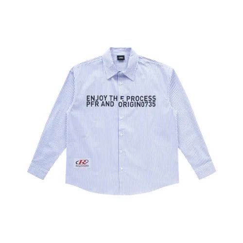 PFR AND Синие полосы Унисекс Рубашки
