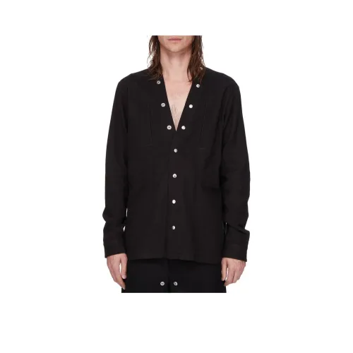 RICK OWENS совместный бренд RO FW24 Рубашка Мужская Черная