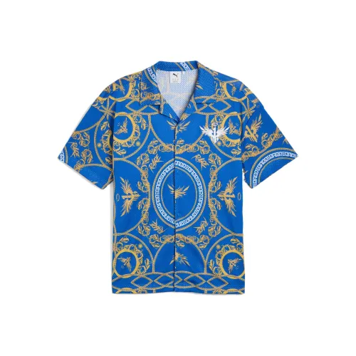 PUMA Blue Men's Shirts PUMA Синий Мужские Рубашки