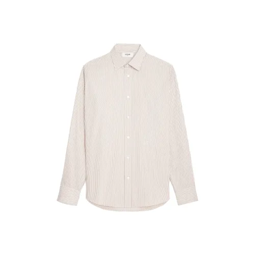 CELINE Бежевые Мужские Рубашки