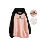 Розовый и черный с полосками Y97 (флисовая подкладка)