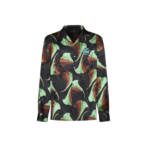 ETRO Коричневые Мужские Рубашки