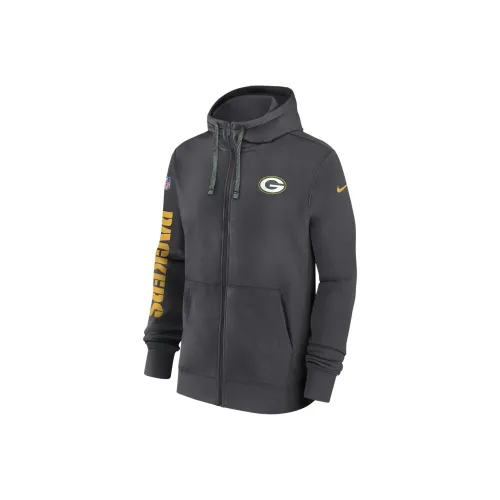 nike Зеленый Bay Packers Sideline Team Issue Клуб Толстовка Унисекс Антрацитовый
