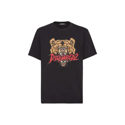 DSQUARED 2 Черные Мужские T-Рубашки