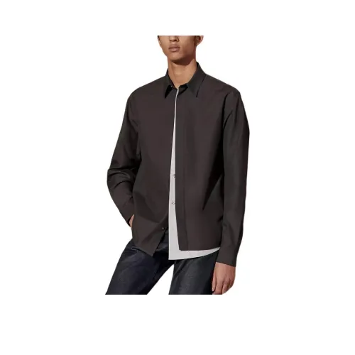 HERMES SS24 Рубашка Мужская Лакрица