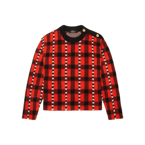 VERSACE Red Men's Sweaters VERSACE Красные Мужские Свитера