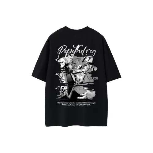 Pepe the Frog Короткий рукав T-рубашки Унисекс