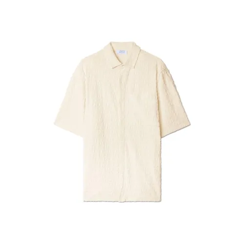 Off White Shirt Регулярный крой Мужской Светлый Бежевый