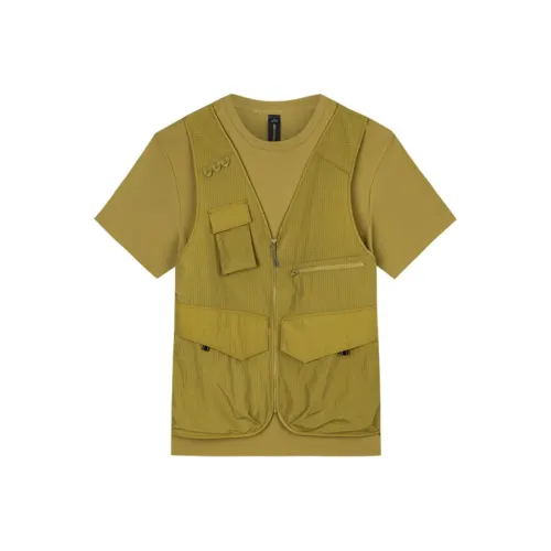 ANTA T-Shirt Мужской Светло-Кофейный Зеленый