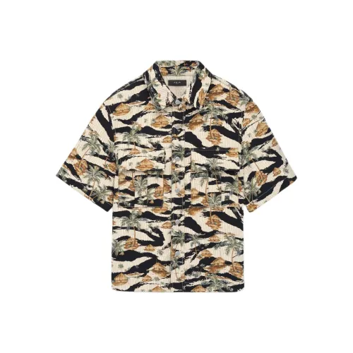 AMIRI SS24 Рубашка Мужская Камуфляж