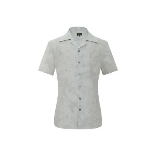 JODOLL Рубашка Мужская Масло Картины Зеленый