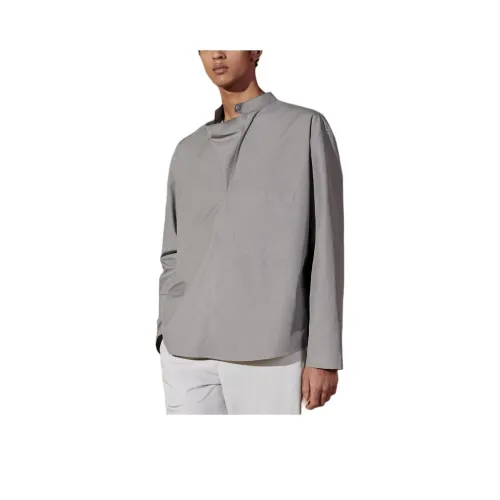 HERMES SS24 Рубашка Мужская Пыльно-Серый